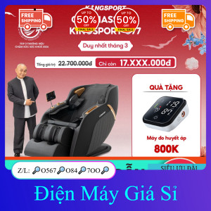 nhắn SHOP✔️_  nhận mã giảm✔️_ [LIVE] Ghế massage KINGSPORT G77 New màu sắc hiện đại, tích hợp điều k