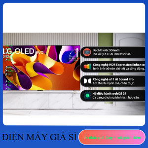 ib giảm thêm 200k-5tr✔️_  Smart Tivi OLED LG 4K 55 inch 55G4PSA 2024  Điện Máy Kho Rẻ _siêu rẻ