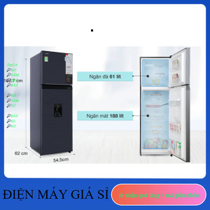 ib giảm thêm 200k-5tr✔️_  Tủ lạnh Toshiba Inverter 249 lít GRRT325WEPMV(06)MG  Có ngăn đông mềm tiện