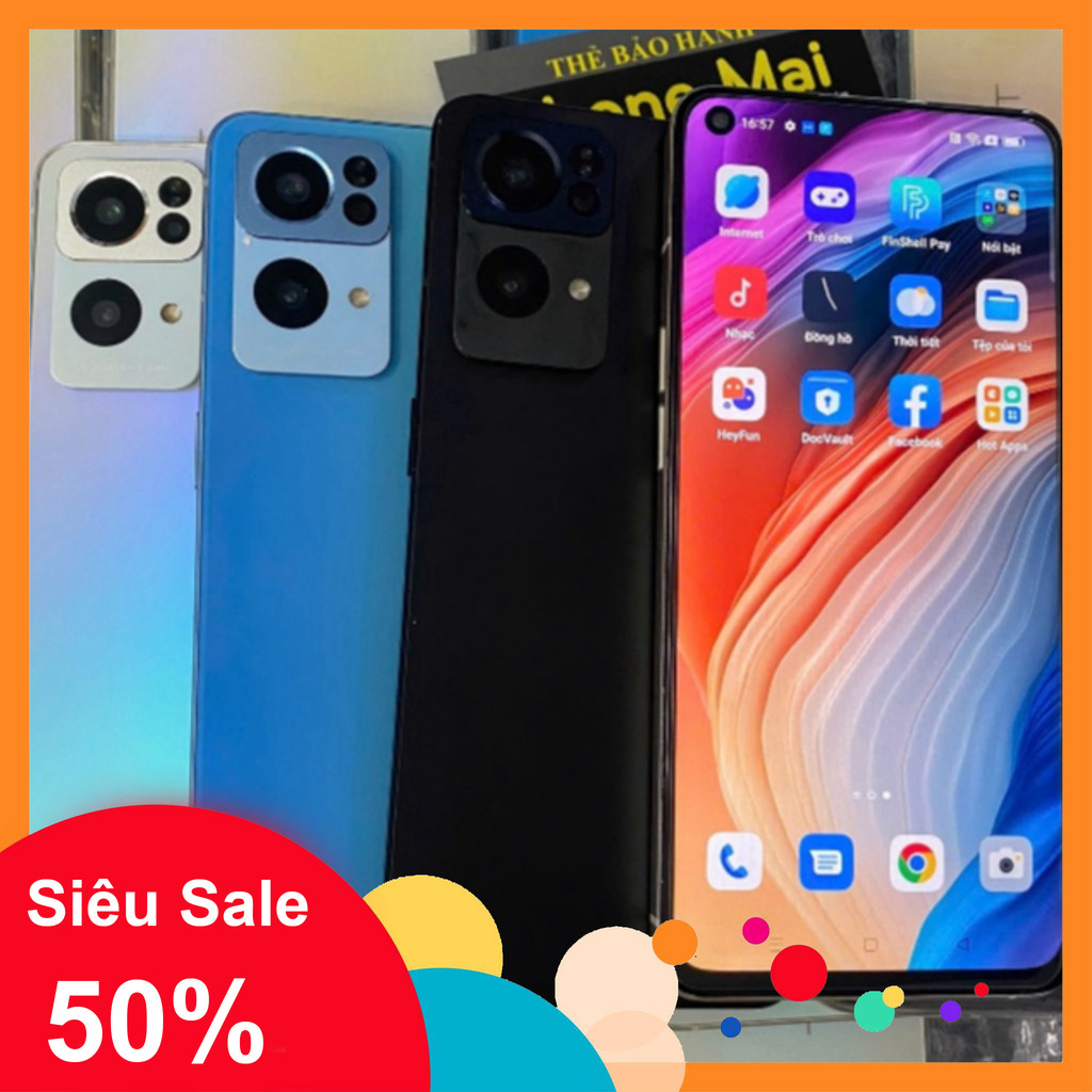 Điện thoại OPPO Reno7 Pro 5G (12GB 256GB) chip MediaTek Dimensity 1200 siêu mượt Phiên Bản Không Vân