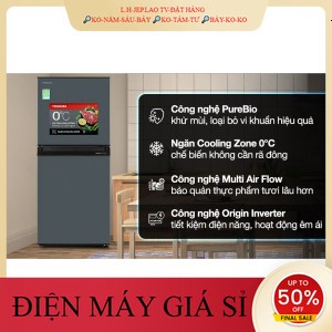 ib giảm thêm✔️_  Tủ lạnh Toshiba Inverter 194 lít GRRT252WEPMV(52) 2023 _HÀNG MỚI GIÁ TỐT