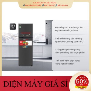 ib giảm thêm✔️_  Tủ lạnh Toshiba Inverter 253 lít GRB31VU SK 2019  THÁI LAN  0966134613 _HÀNG MỚI GIÁ TỐT