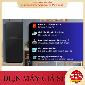 ` Tủ lạnh Aqua 130 lít AQRT160FA(BS) 2024 _HÀNG MỚI GIÁ TỐT