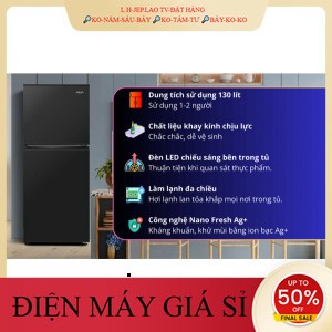 ` Tủ lạnh Aqua 130 lít AQRT160FA(BS) 2024 _HÀNG MỚI GIÁ TỐT