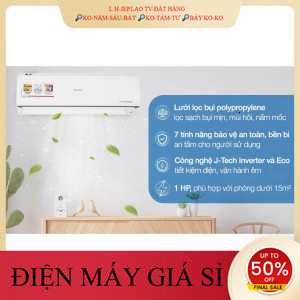 ib giảm thêm✔️_  Máy lạnh Sharp Inverter 1 HP AHX10ZEW  Điện Máy Kho Rẻ _HÀNG MỚI GIÁ TỐT