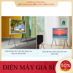 ib giảm thêm✔️_  Smart Tivi Kiểu Chữ Có Chân The Serif QLED Samsung 4K 55 inch QA55LS01Tdienmaytonkho.com _HÀNG MỚI GIÁ 