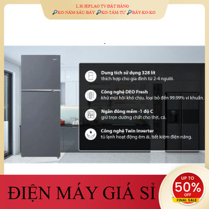 ib giảm thêm✔️_  Tủ lạnh Aqua Inverter 328 lít AQRT380FA(SL) 2024  Điện Máy Kho Rẻ _HÀNG MỚI GIÁ TỐT