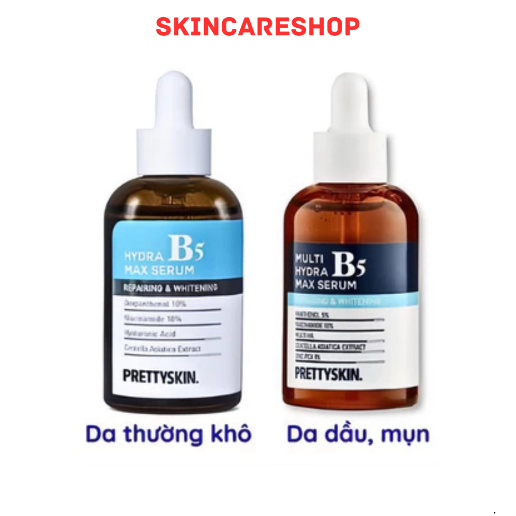 Serum b5 PrettySkin Hydra B5 Max,Tinh Chất Phục Hồi Dưỡng Trắng PrettySkin Serum 50ml SKINCARESHOP