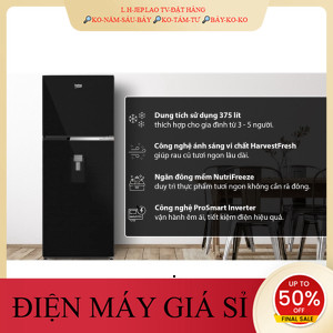 ib giảm thêm✔️_  Tủ Lạnh Beko Inverter 375 Lít RDNT401I50VDHFSU _HÀNG MỚI GIÁ TỐT