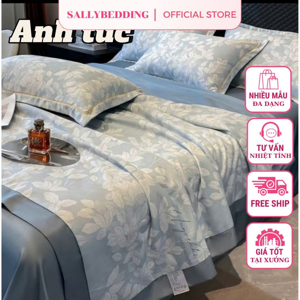 Bộ Chăn Hè Ga Gối Lụa Thái Cao Cấp – Đủ Kích Thước, Mềm Mượt Dễ Chiu