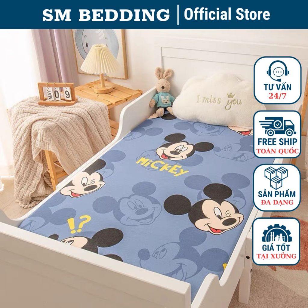 Bộ ga gối kí túc xá gồm 1 ga chun kèm 1 vỏ gối đầu