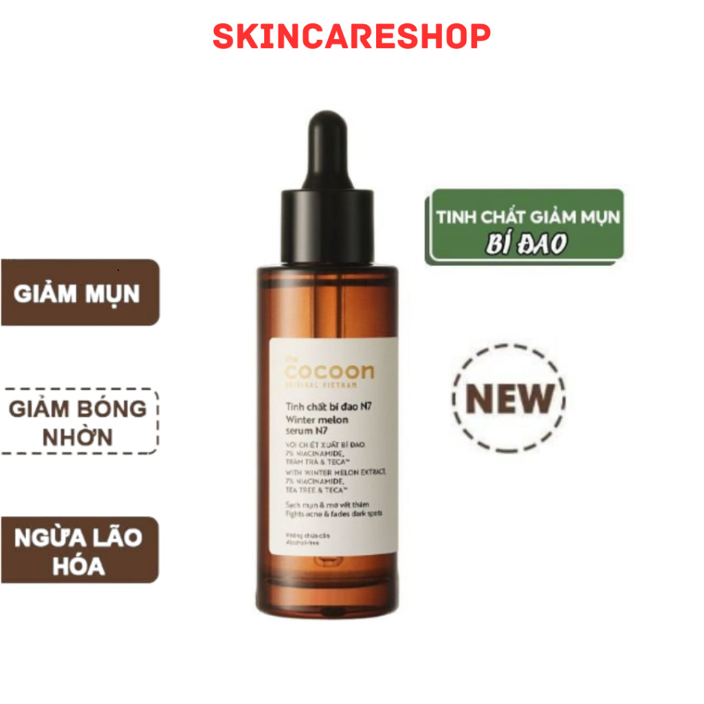 Tinh Chất Bí Đao Giảm Mụn Mờ Thâm Cocoon Winter Melon Serum N7 70ml