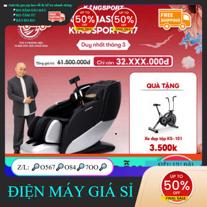 ib đặt hàng✔️_ nhắn SHOP✔️_  nhận mã giảm✔️_ Ghế massage KINGSPORT G17 công nghệ massage Kingtech To