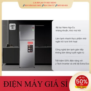 ib giảm thêm✔️_  Tủ lạnh Sharp Inverter 287 lít SJX316EDS  Xám Đậm  Điện Máy Kho Rẻ _HÀNG MỚI GIÁ TỐT