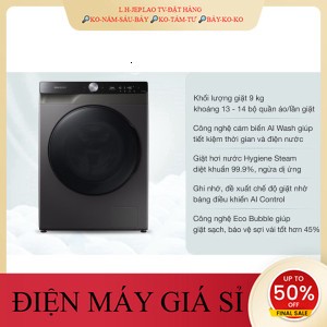 ib giảm thêm✔️_  Máy giặt Samsung AI Inverter 9 kg WW90TP44DSB/SV 2021  ĐIỆNMÁYTỒNKHO.COM _HÀNG MỚI GIÁ TỐT