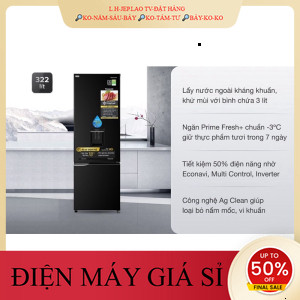 ib giảm thêm✔️_  Tủ lạnh Panasonic Inverter 322 lít NRBC360WKVN 2020  Điện Máy Kho Rẻ _HÀNG MỚI GIÁ TỐT