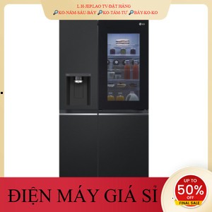 ib giảm thêm✔️_  Tủ lạnh LG Inverter 635 Lít Side By Side InstaView DoorinDoor GRX257BL  Điện Máy Kho Rẻ _HÀNG MỚI GIÁ T