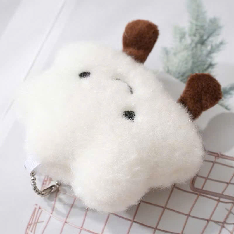 Balo Unisex Caro Dập Nổi – Thời Trang Hiện Đại [BUNBAG] Móc khoá đám mây trắng nhồi bông dễ thương B