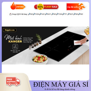 nhắn shop đặt hàng✔️_ Bếp đôi điện từ Nagakawa UltraSlim NK2C21M _TIVI TỦ LẠNH MÁY GIẶT GIÁ RẺ