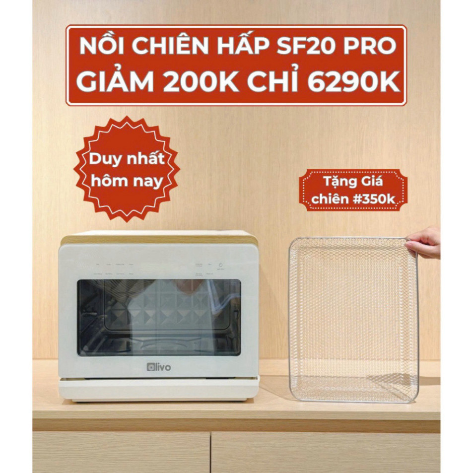 [PHỤ KIỆN] Gía Chiên Nồi Chiên Hơi Nước Olivo 20lit