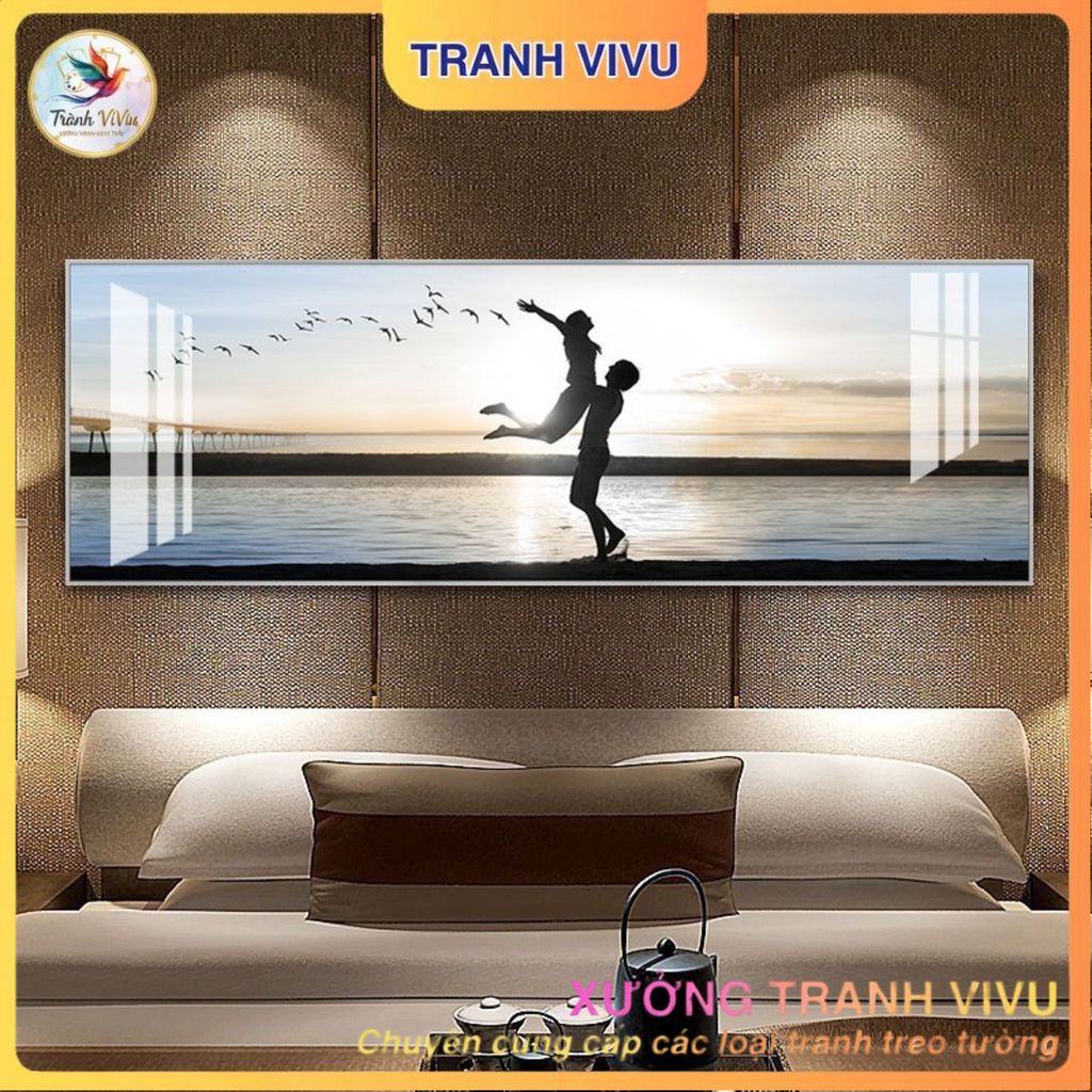 Tranh Treo Đầu Gường Phòng Ngủ, Tranh Treo Khách Sạn, Tranh Tráng Gương, Tranh Deco Phòng