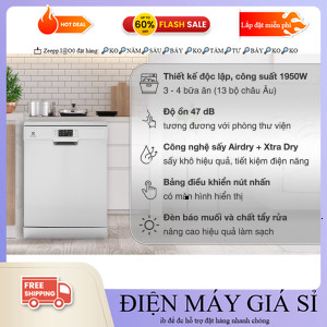 ib.shop✔️_ Máy rửa chén độc lập Electrolux ESF5512LOX  Điện Máy Kho Rẻ _hàng mới 100%