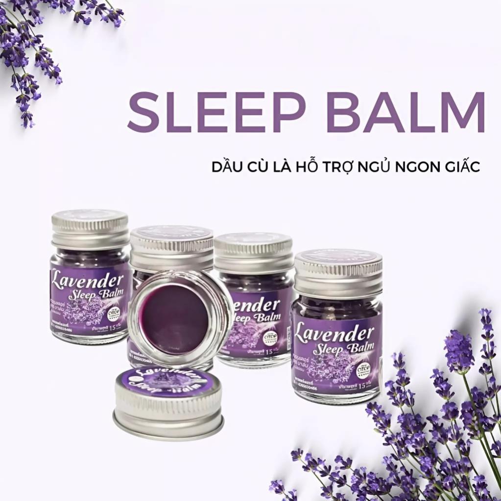 Dầu Lavender Sleep Balm 15g Thái Lan – Balm Oải Hương Thư Giãn, Hương Lavender Nhẹ Nhàng