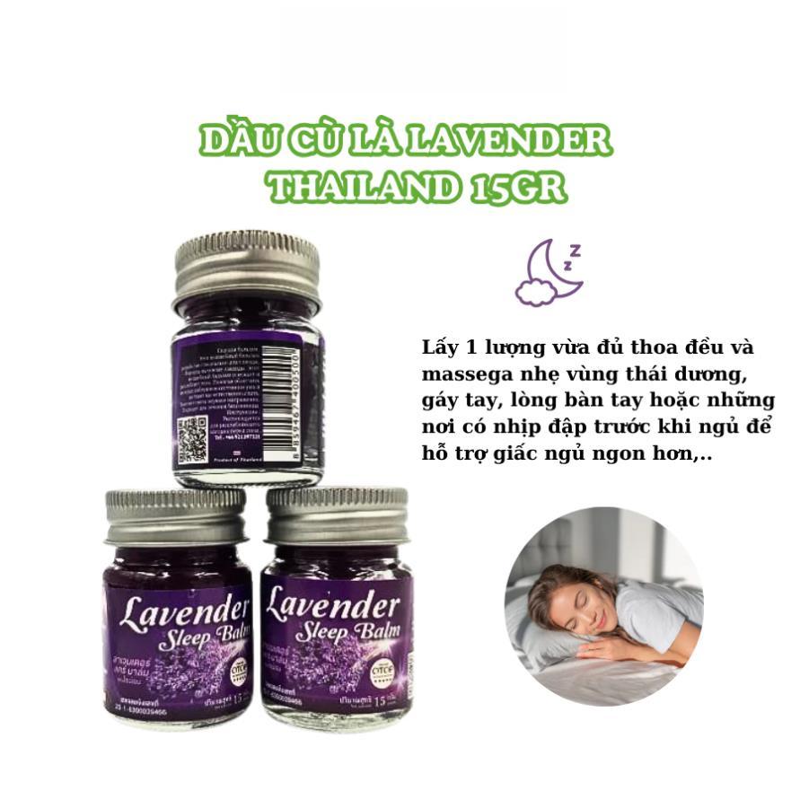 Dầu Lavender Sleep Balm Thái Lan 15g – Balm Oải Hương Thư Giãn, Hương Lavender Dịu Nhẹ