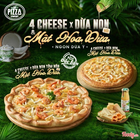 TRÙM DEAL - HÀ NỘI - THE PIZZA COMPANY - PIZZA 4 CHEESE DỪA NON - SIZE S