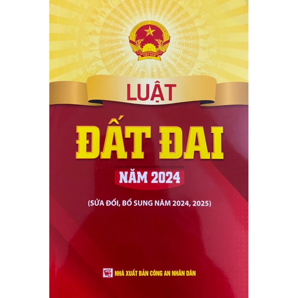 Sách - Luật Đất Đai Năm 2024 (Sửa Đổi, Bổ Sung Năm 2024, 2025) - DH