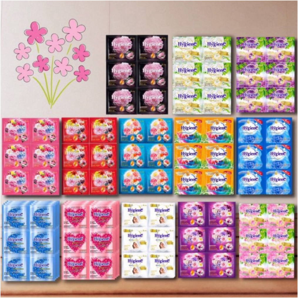 [ 120 Gói ] Combo 10 Dây Nước Xả Vải Đậm Đặc, Thơm Lâu Hygiene Thái Lan - Dây 12 Gói - Mới