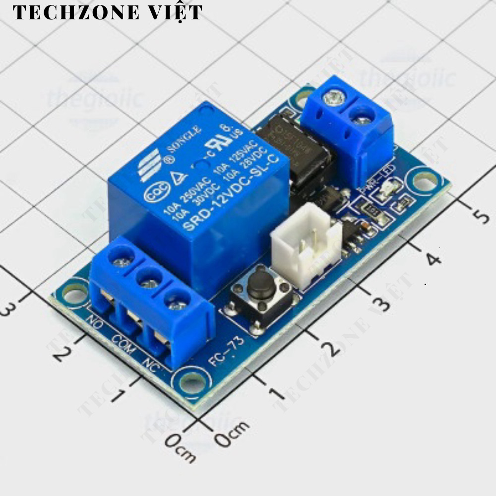 Module Relay 12V Công Tắc Điều Khiển Chốt TechZone Việt TechZone Việt