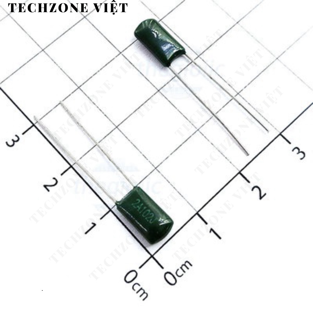 [50 Cái]- Tụ Kẹo Xanh 1nF 100VDC 2A102J-CL11 TechZone Việt