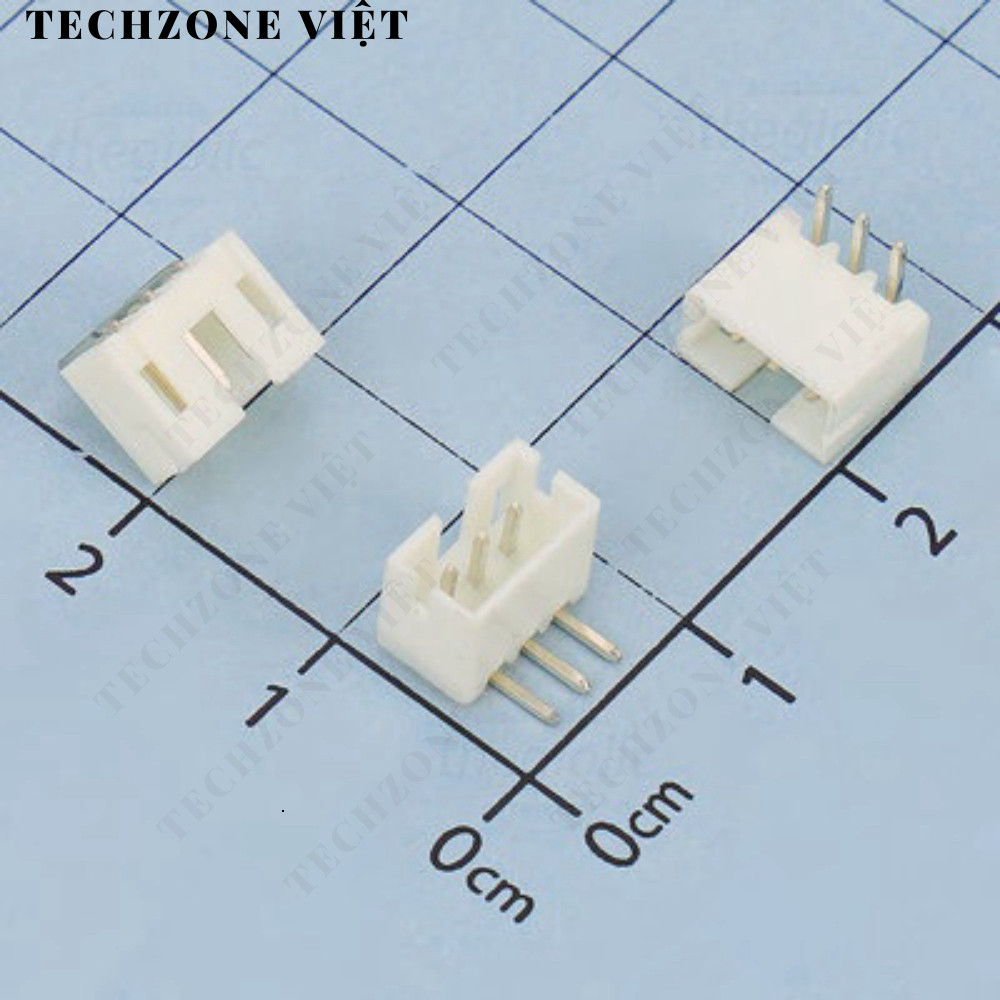 [100 Cái]- Đầu PH2.0mm 3 Chân Cong Xuyên Lỗ TechZone Việt TechZone Việt