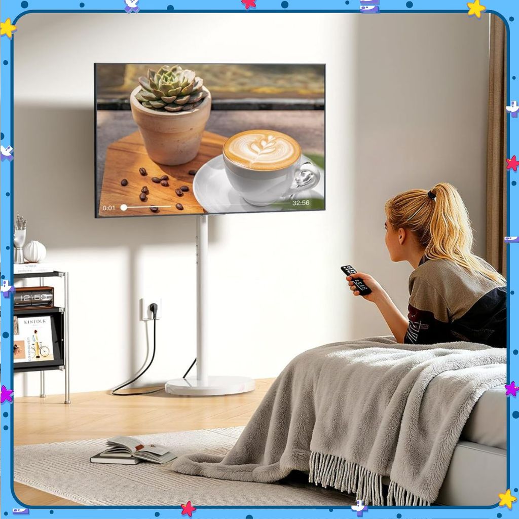 Chân đỡ màn hình máy tính/TV lưu động Minimalist Aaesthetic Lux3 xoay & ẩn dây (10-42inch) cao cấp ♨