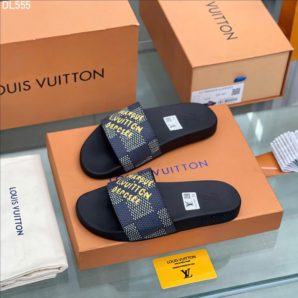 Dép Quai Ngang Louis Vuitton Monogram Luxury Hot Trend