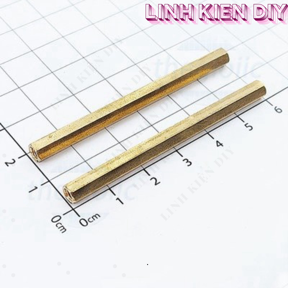 [3 Cái]- Trụ Đồng HEX-M3 Cái-Cái Dài 60mm Linh Kiện DIY