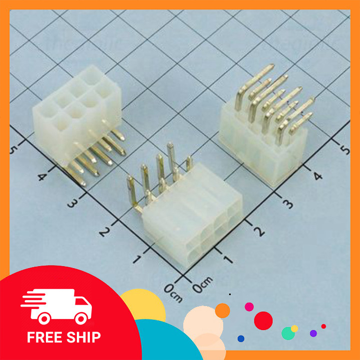 [5 Cái]- Đầu Nối 5569 4.2mm 8 Chân 2 Hàng Cong Hàn PCB Điện Tử Tín Phát Điện Tử Tín Phát