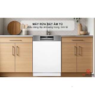 Máy rửa bát âm tủ Bosch SMI8ZDS81T - Serie 8, Bảo hành 3 năm, hàng chính hãng