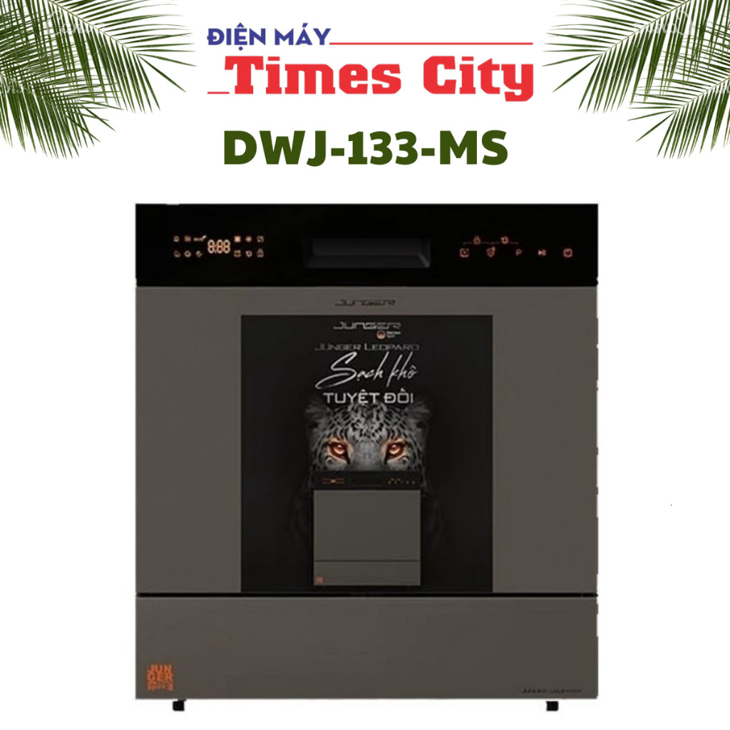 Tặng nước bóng 800ml - Máy rửa bát Junger DWJ-133-MS