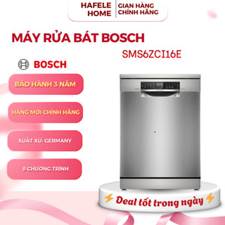 Máy Rửa Chén Bosch SMS6ZCI16E Serie 6 - Sấy Khô Hoàn Toàn - 14 Bộ - 8 Chương Trình Rửa - EEH
