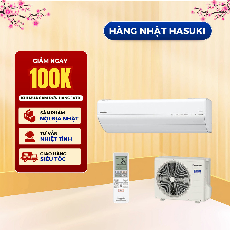 Điều Hòa Panasoniic CS-224DFL, CS-284DFL HASUKI  Máy Lạnh Nội Địa Nhật Bản Hai Chiều Tiết Kiệm Điện