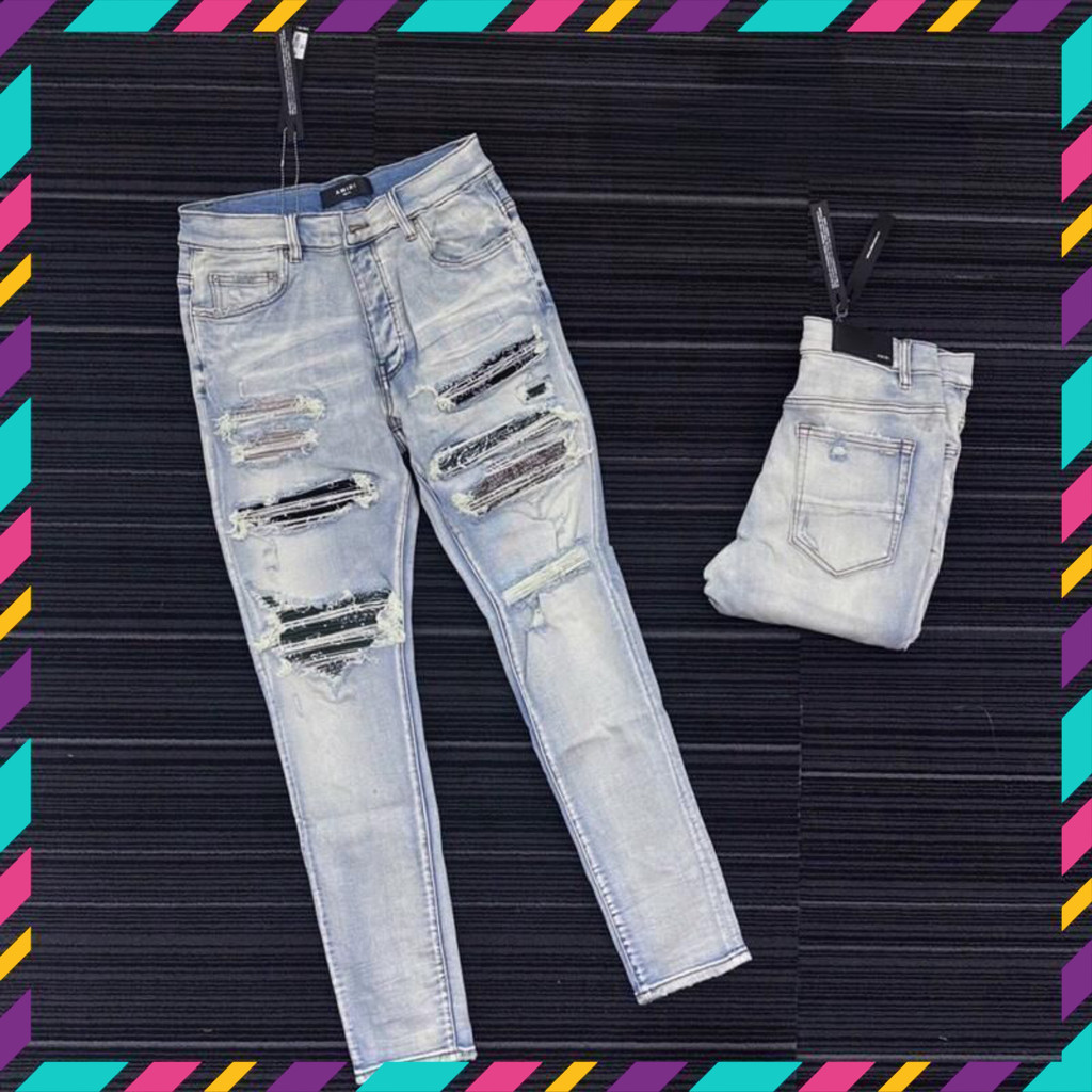 { ÔNG CHÚ AMIRI } Quần Jean Nam AMIRL Hàng Quảng Châu Mã 664