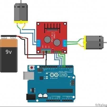 050 Module Điều Khiển Động Cơ L298N | PWM | Mạch Cầu H L298