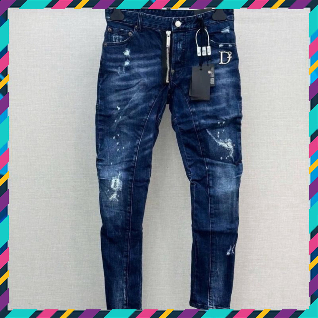 { ÔNG CHÚ AMIRI } Quần Jean Nam Màu Xanh Đậm Logo D2 Khóa Lệch
Hoàn cảnh sản phẩm nhập khẩu, kiểu bi