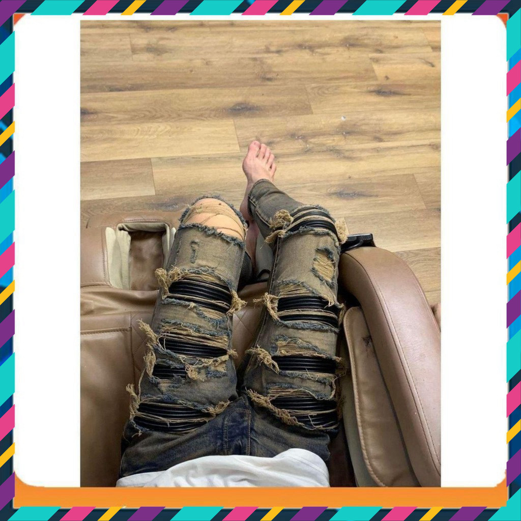 { ÔNG CHÚ AMIRI } Quần Jean Cứng Pants Mẫu 7027 (Có Hộp)