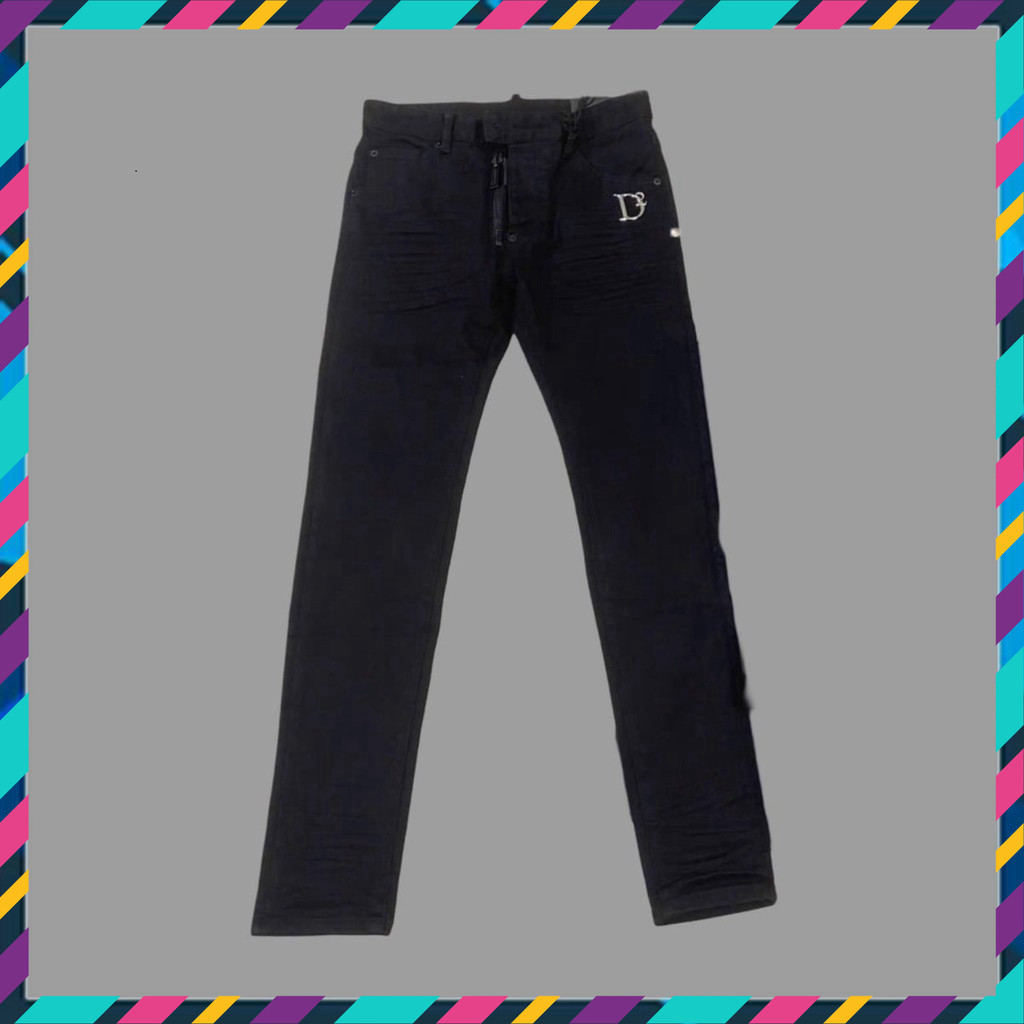 { ÔNG CHÚ AMIRI } Quần Jean Nam D2 Logo Đen Trơn Hương Cảnh Mới Quảng Châu