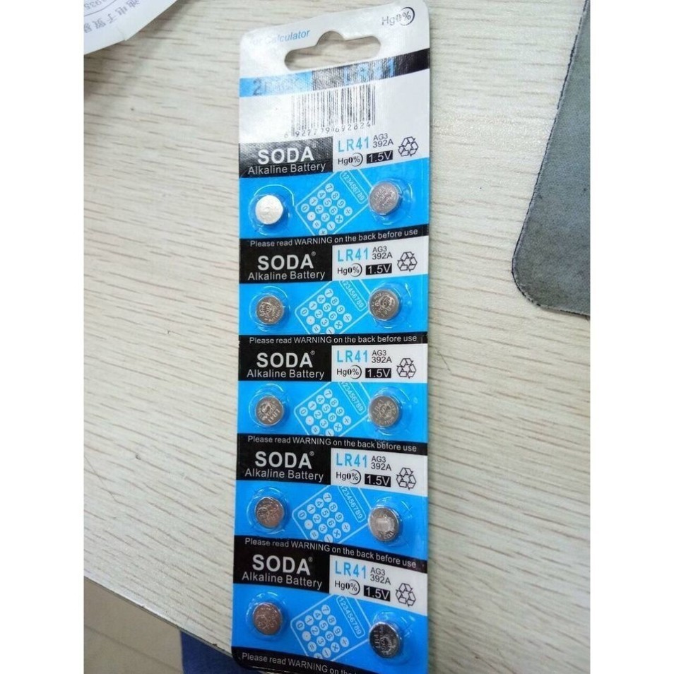 VĨ 10 VIÊN PIN AG3 (LR41)