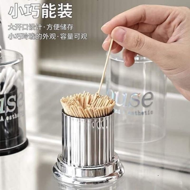 Hộp đựng tăm, bông tăm đựng đồ decor hình gấu sang trọng | Chị An Home