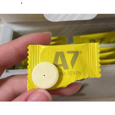 Kẹo Không Đường A7+ Alpha Seven Vị Chanh, Dành Cho Người Không Thích Ngọt, Tiện Lợi Nhỏ Gọn Date Mới